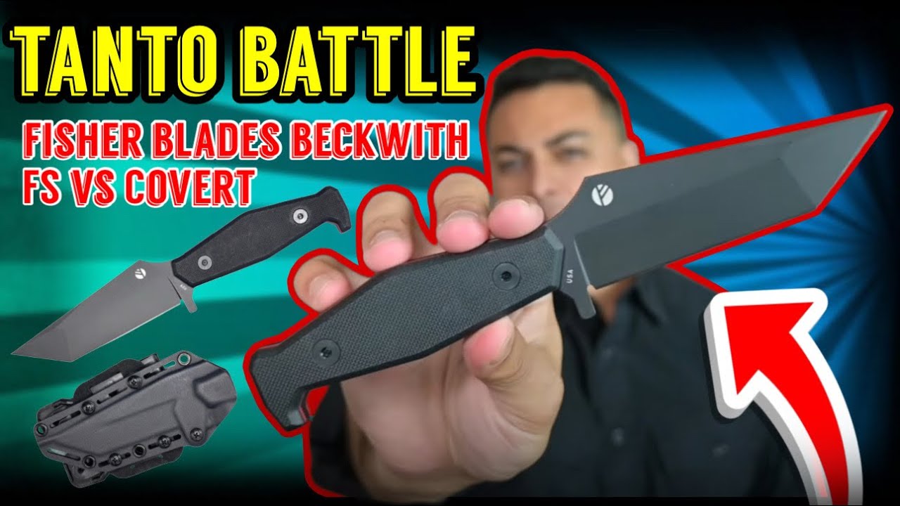 NEW Tactical Tanto! Fisher Blades Beckwith FS vs Covert – Ultimate Samurai EDC Knife Showdown!