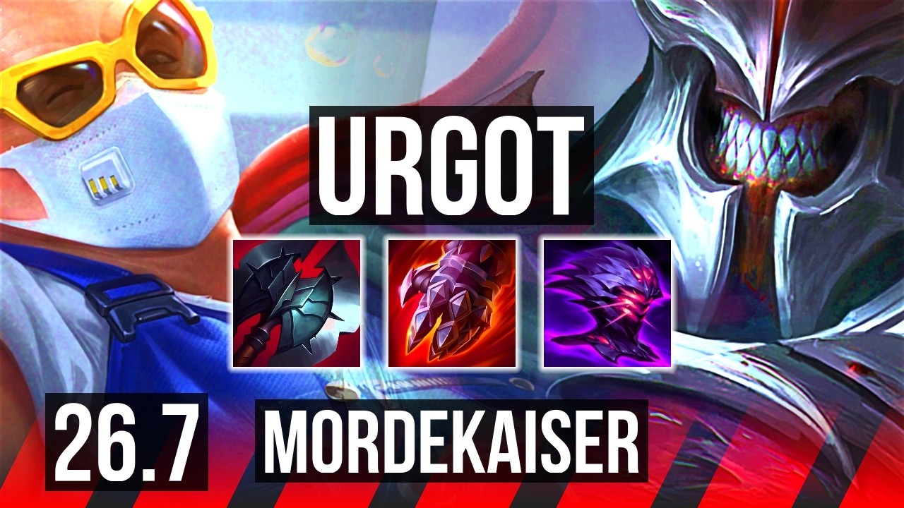 URGOT vs MORDEKAISER (TOP) | Good KDA: 15/2/8 | EUW Master | 26.7