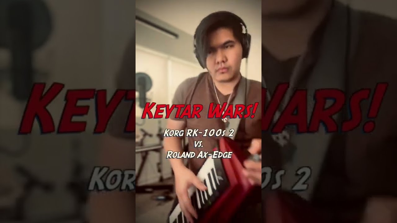Korg RK-100S2 vs. Roland AX-Edge ft. Immigrant Song - KEYTAR WARS!