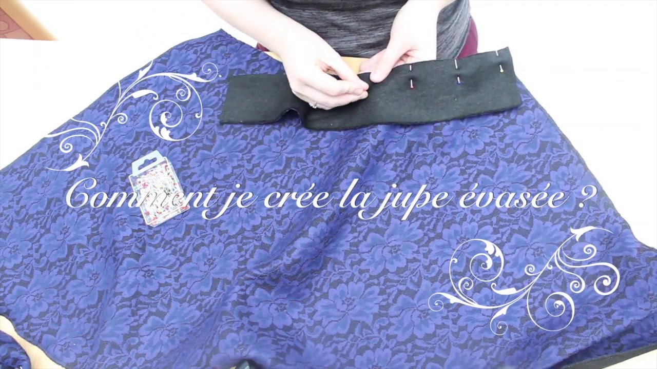 Création | La jupe évasée sans patrons