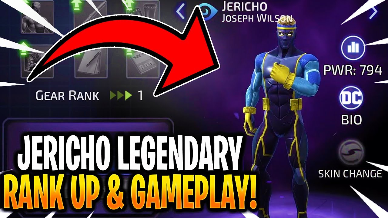 *NEW* JERICHO LEGENDARY RANK UP & GAMEPLAY! - DC Legends