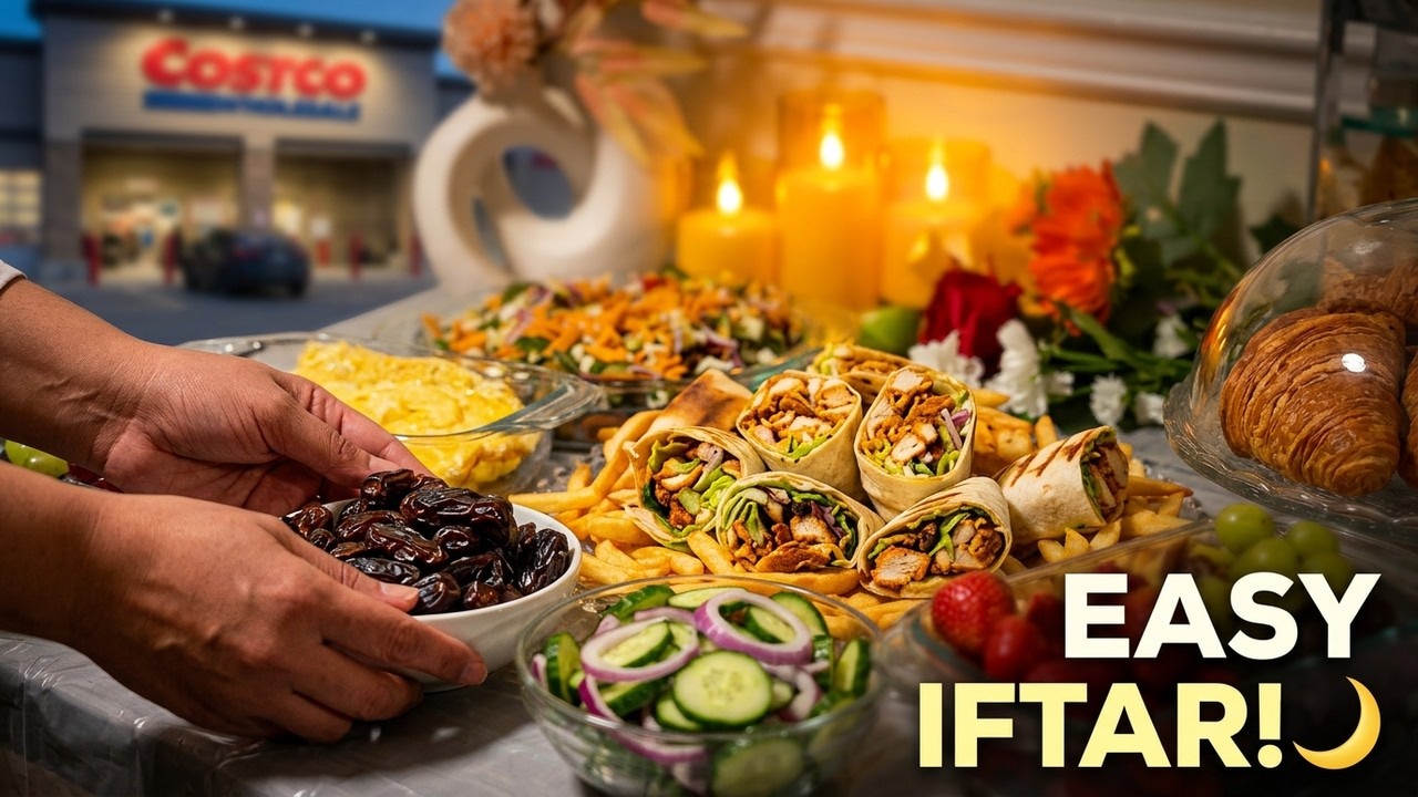 Ramadan Costco Grocery Haul 🌙 | Easy Iftar Ideas for Family | #costcohaul #ramadanroutine #cooking 