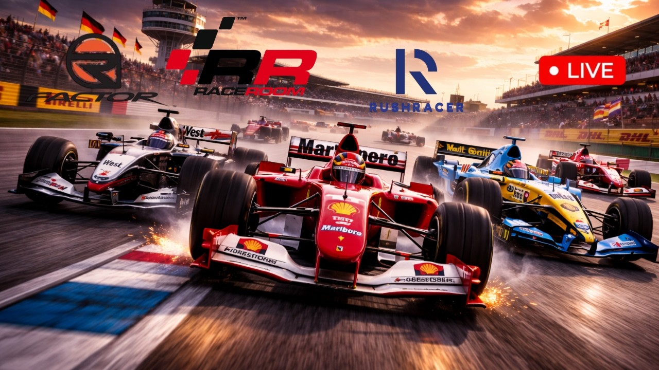 rFactor | F1 CWC | S8 R10 | Německo - Hockenheim + RaceRoom Rankedy