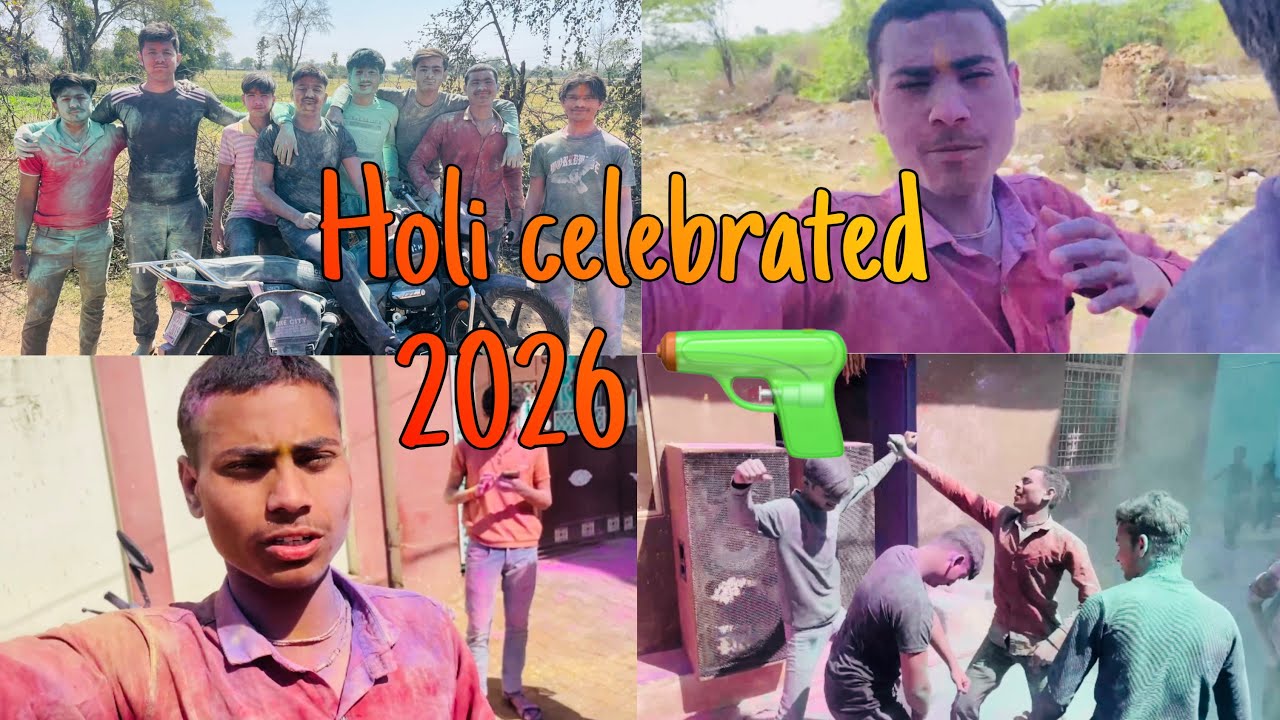 Holi 🔫 vlog 🥳 2026
