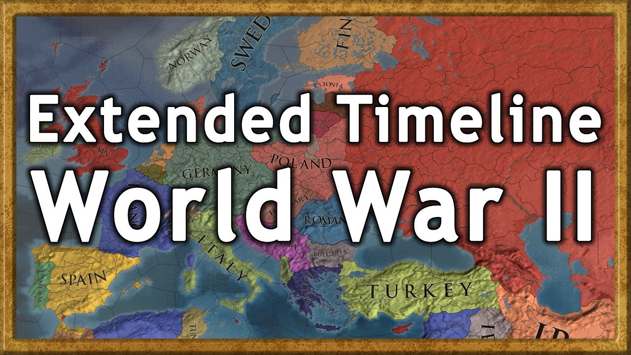 EU4 - Extended Timeline World War 2 1939 Start - AI only Timelapse 1939 to 2023