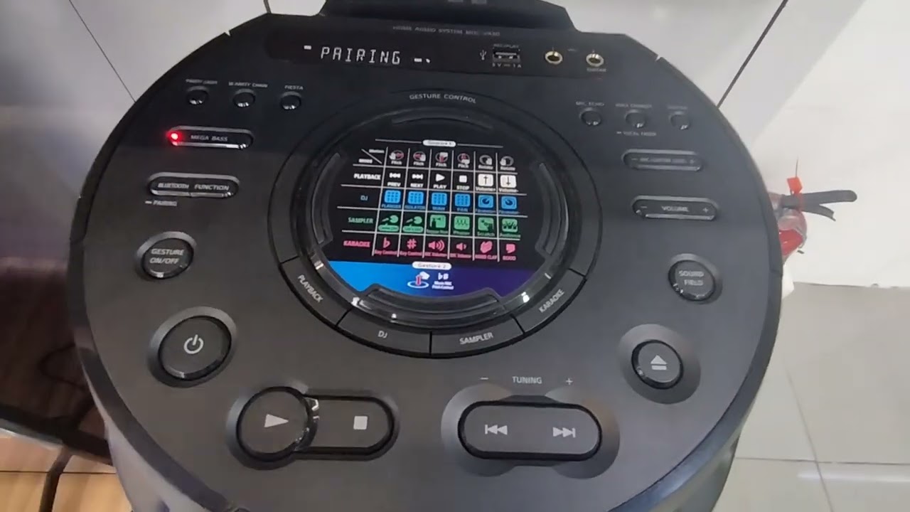 DEMONSTRATION OF SONY SPEAKER BUTTON FUNCTION | MHC-V43D & MHC-V73D