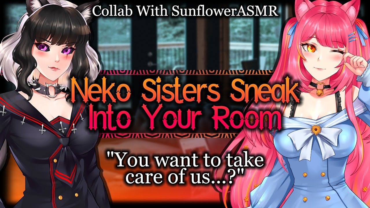 Neko Sisters Sneak Into Your Bedroom For Cuddles [Shy] [Needy] | Monster Girl ASMR Roleplay /FF4A/