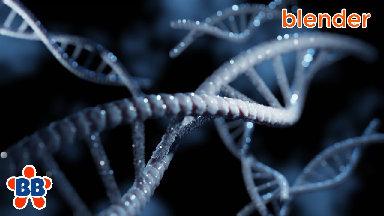 Blender  - DNA 3D Model Quick Stylized Tutorial [Blender 2.8]