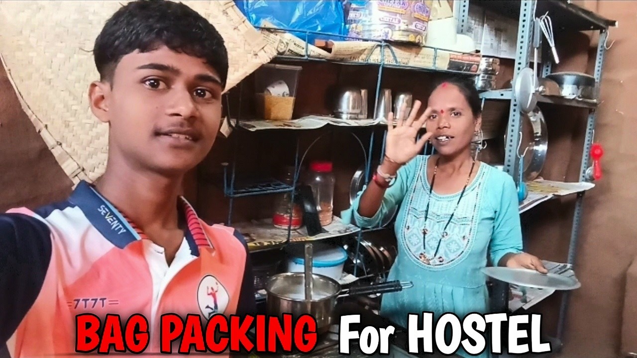 Bag 🎒 packing kar liya hostel jane ke liye aaj!