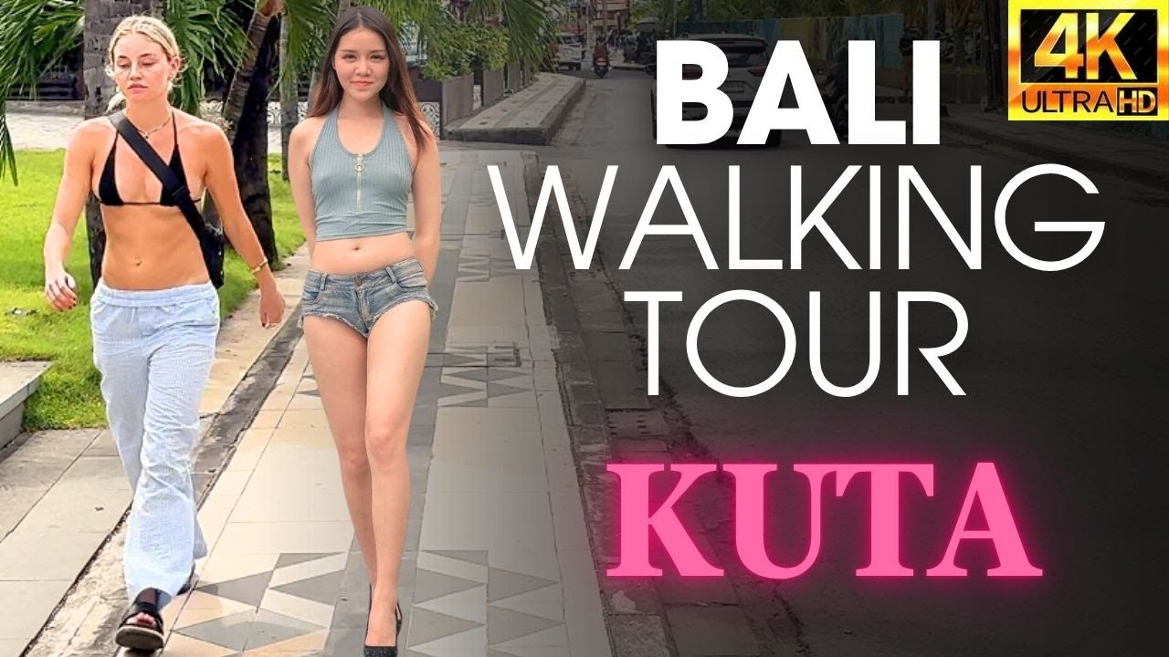 Kuta Bali 4K Walking Tour 🇮🇩 | Afternoon Walk from Kartika Plaza to Kuta Beach & Beachwalk Mall