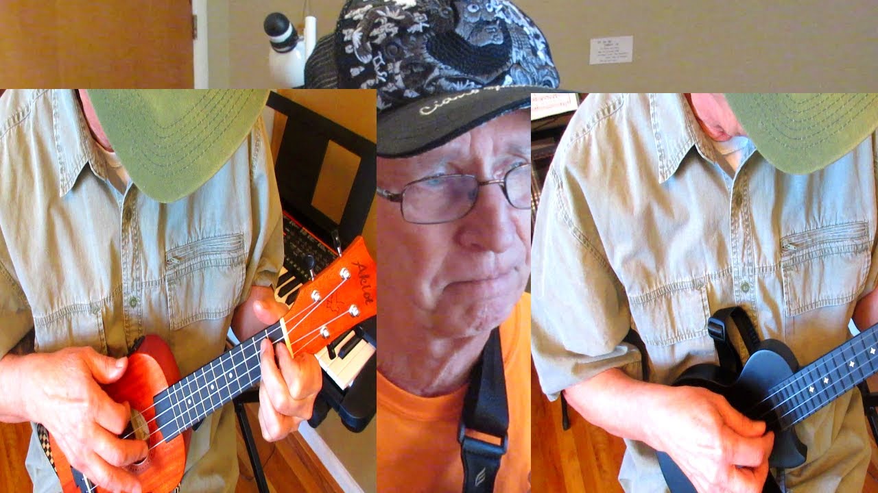 Davis plays Enya Nova U mini and Aklot mahogany soprano side by side.