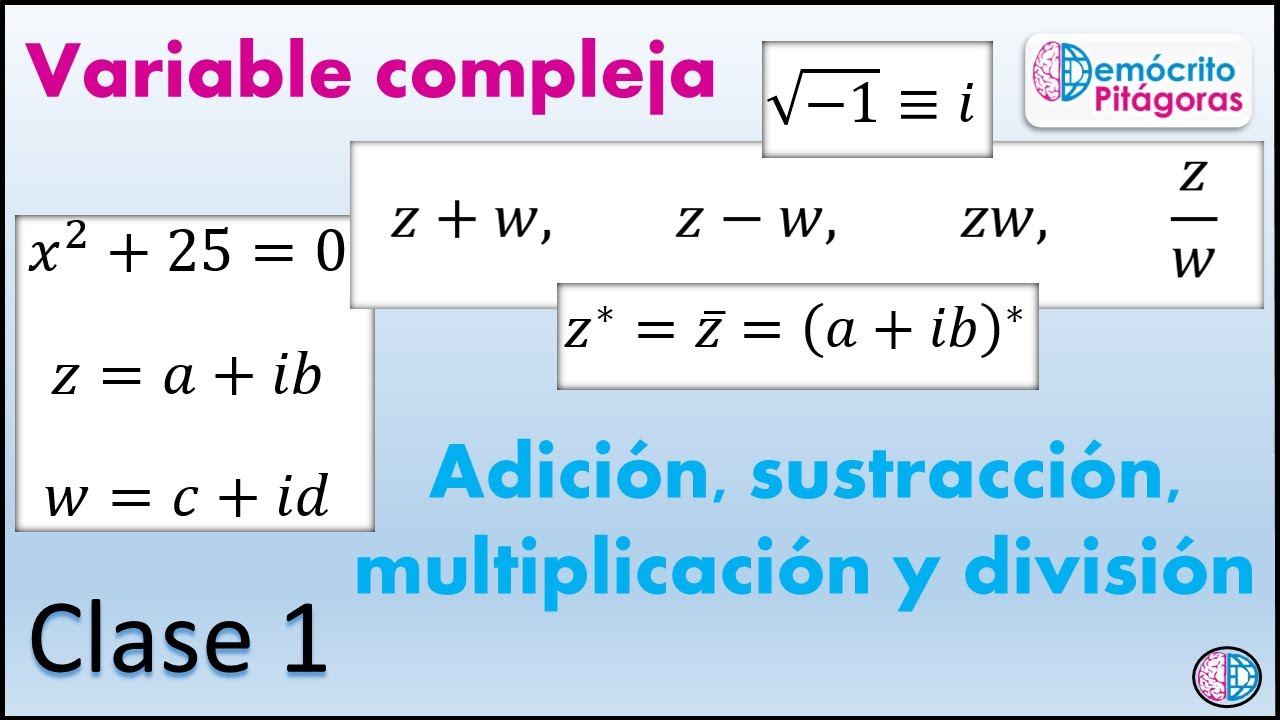 Variable compleja. Clase 1.