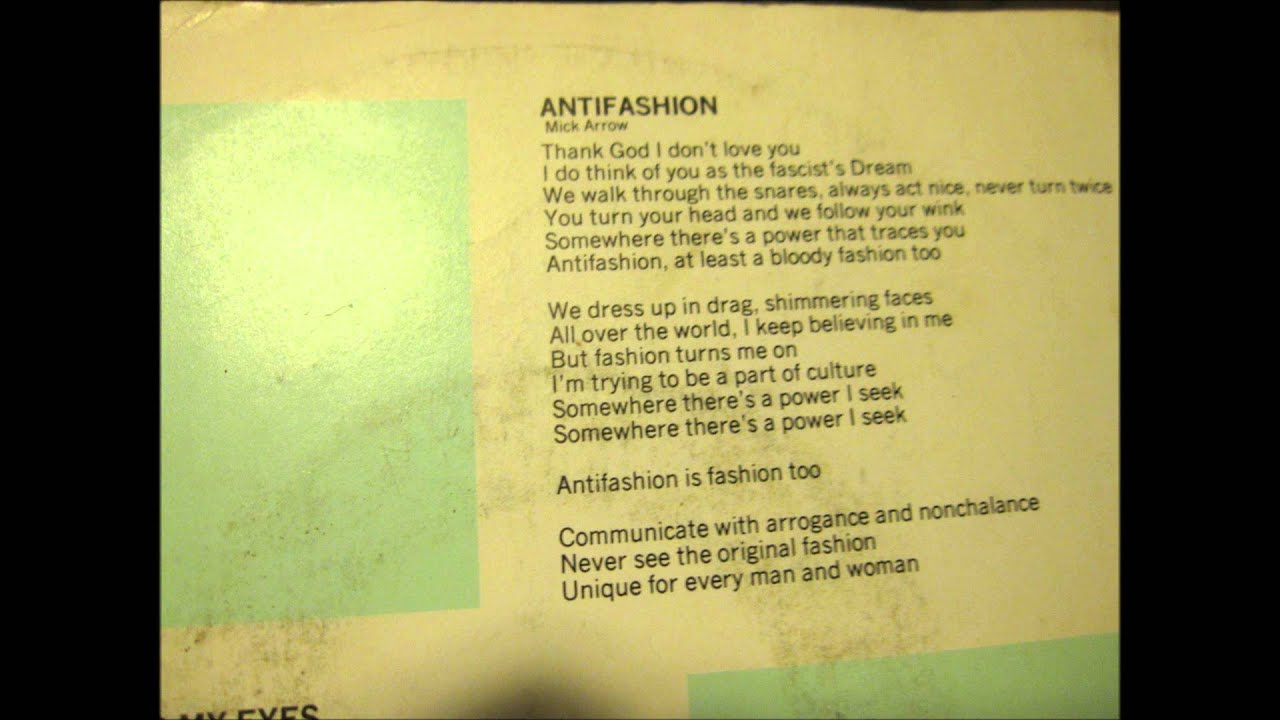 Heroes - Antifashion. Swedish Synthpop/New Wave from 1983 really rare. Produced by Peo Thyrén