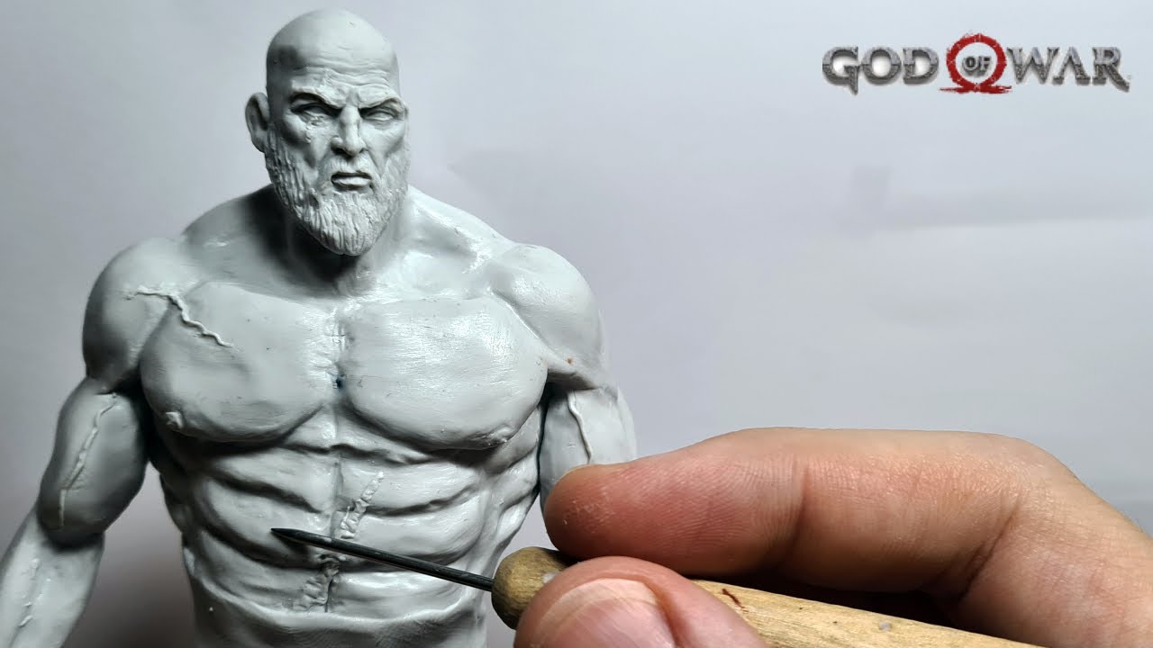 Sculpting Kratos With Clay - God of War