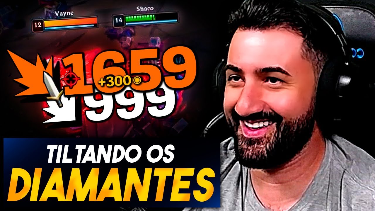 TILTANDO OS DIAMANTES! TIBINHA TILTOU E TIVE QUE CARREGAR DE SHACO! KKKKKKKK