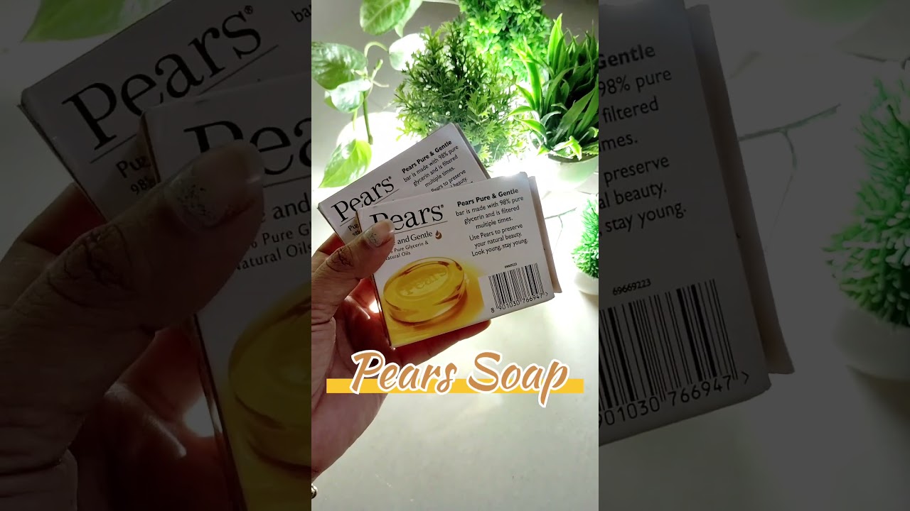 Pears Soap one of the best and gentle soap for skin.. pure and gentle glycerin soap. 