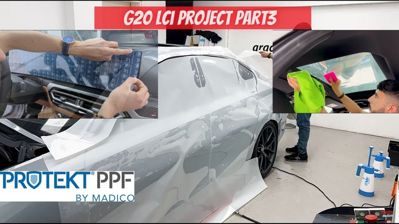 Part 3 | G20 LCI'ı Komple PPF Kapladık | Sunroof Dahil Tüm Camlara Film | Artık Tamamen Korumalı