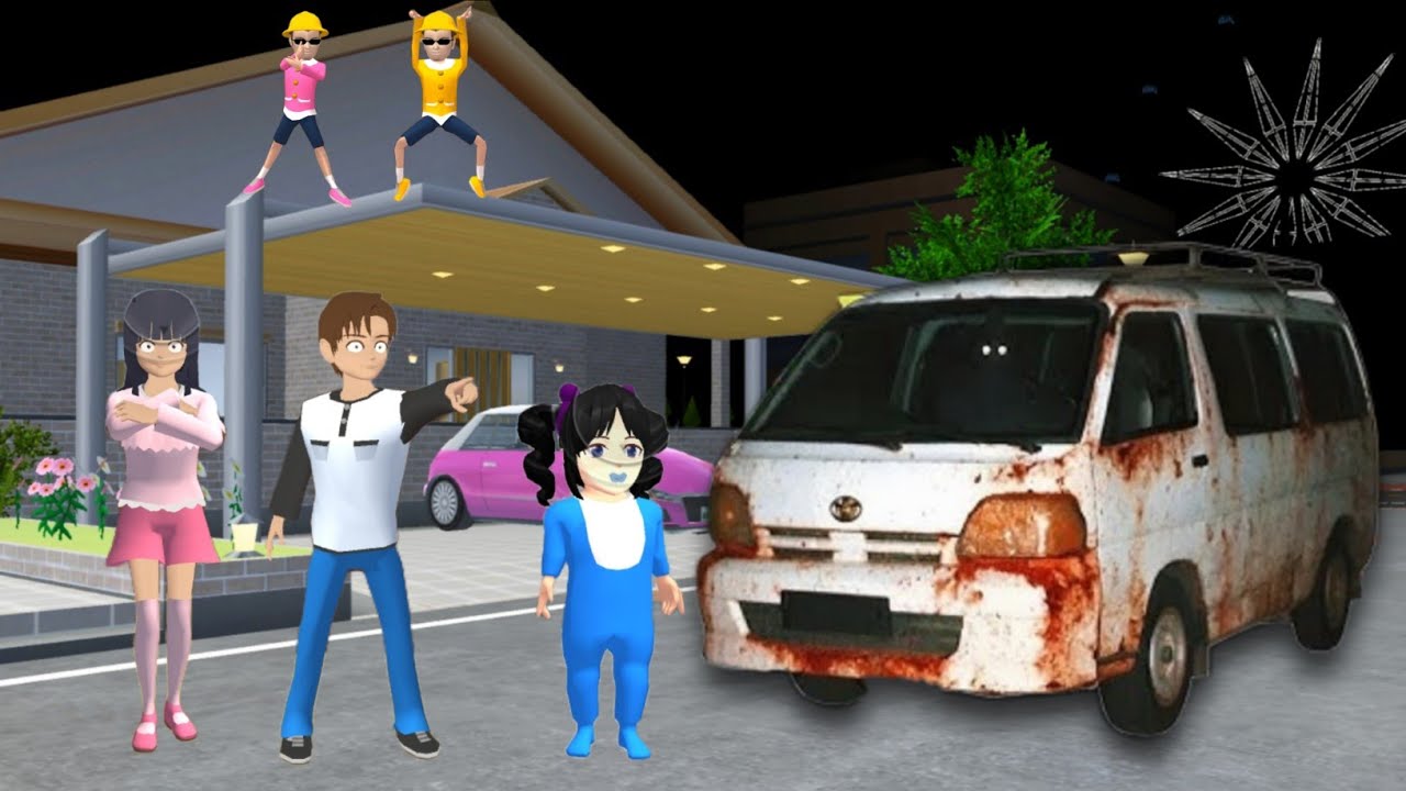 Yuta Mio PANIK Baby Celine Ditabrak MOBIL VAN MBG BERHANTU 😱| Sakura School Simulator