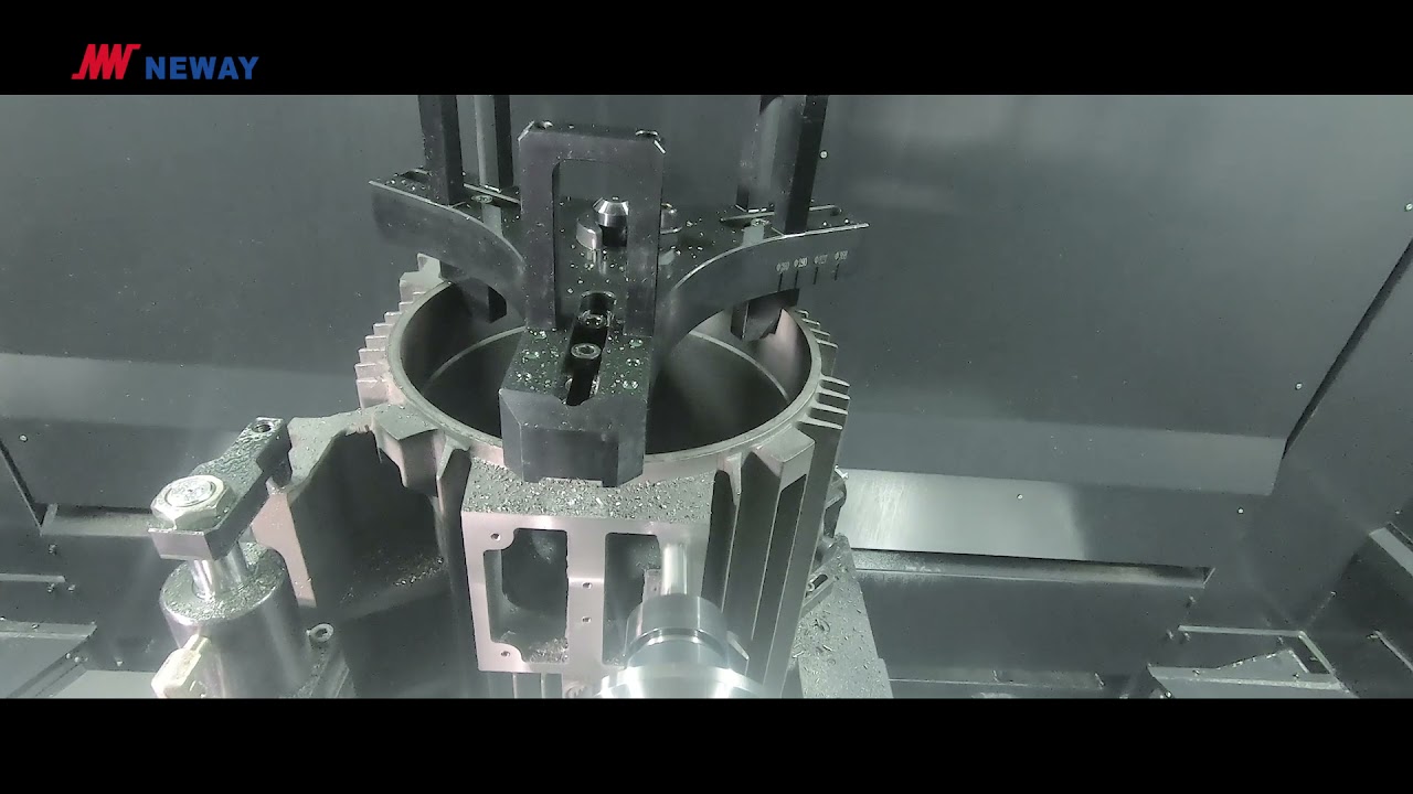 Horizontal machining center HM63 motor casing machining