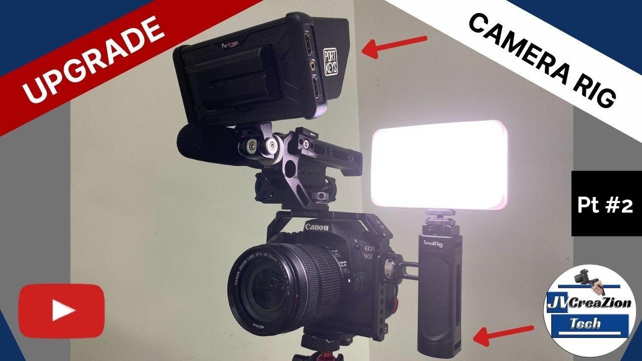 My Cinema Camera Rig for Canon 90D / NICEYRIG Cage / Portkeys PT5  Monitor & SmallRig Side Handle