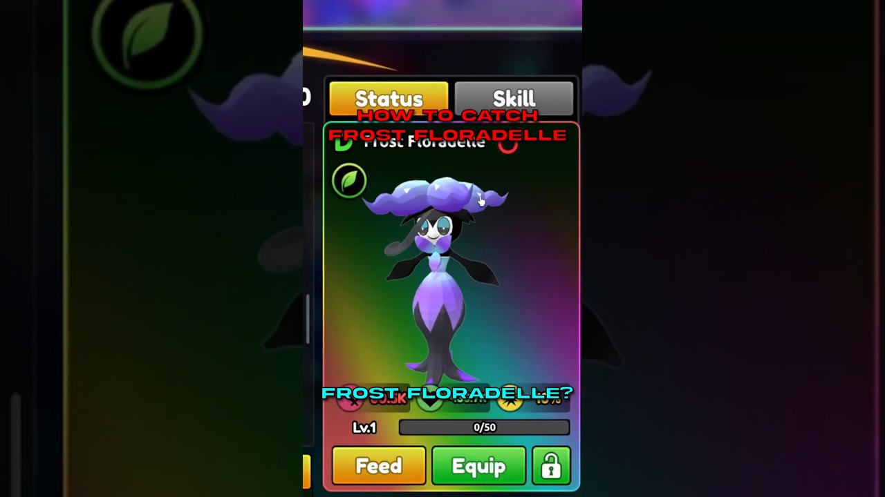 HOW TO GET FROST FLORADELLE | Roblox | Catch a monster #shorts #roblox