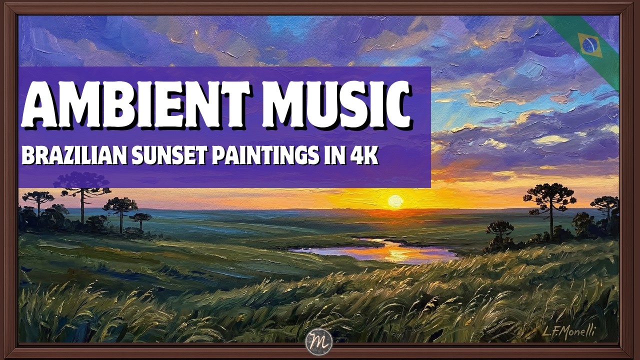 ЗАКАТ | 4K Fine Art TV | Фоновая музыка и картины маслом