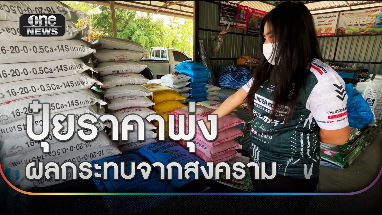ปุ๋ยราคาพุ่ง สต๊อกเริ่มขาด ผลกระทบสงครามตะวันออกกลาง | ข่าวเย็นช่องวัน | สำนักข่าววันนิวส์