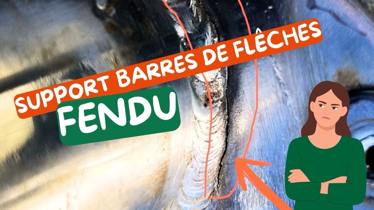 Support barre de flèche  fendu