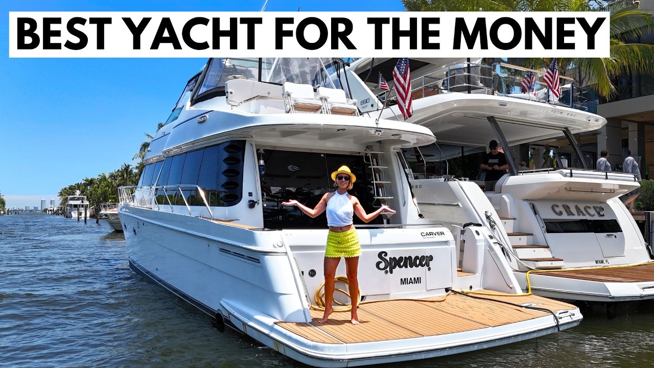 Яхт-дом за 449 тыс. долларов 🤩 2003 Carver 57' Voyager Pilothouse Доступный тур на яхте с проживание