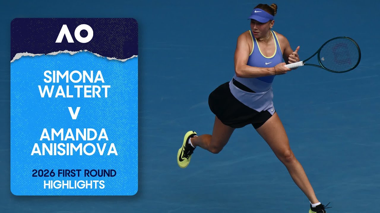 Simona Waltert v Amanda Anisimova Highlights | Australian Open 2026 First Round