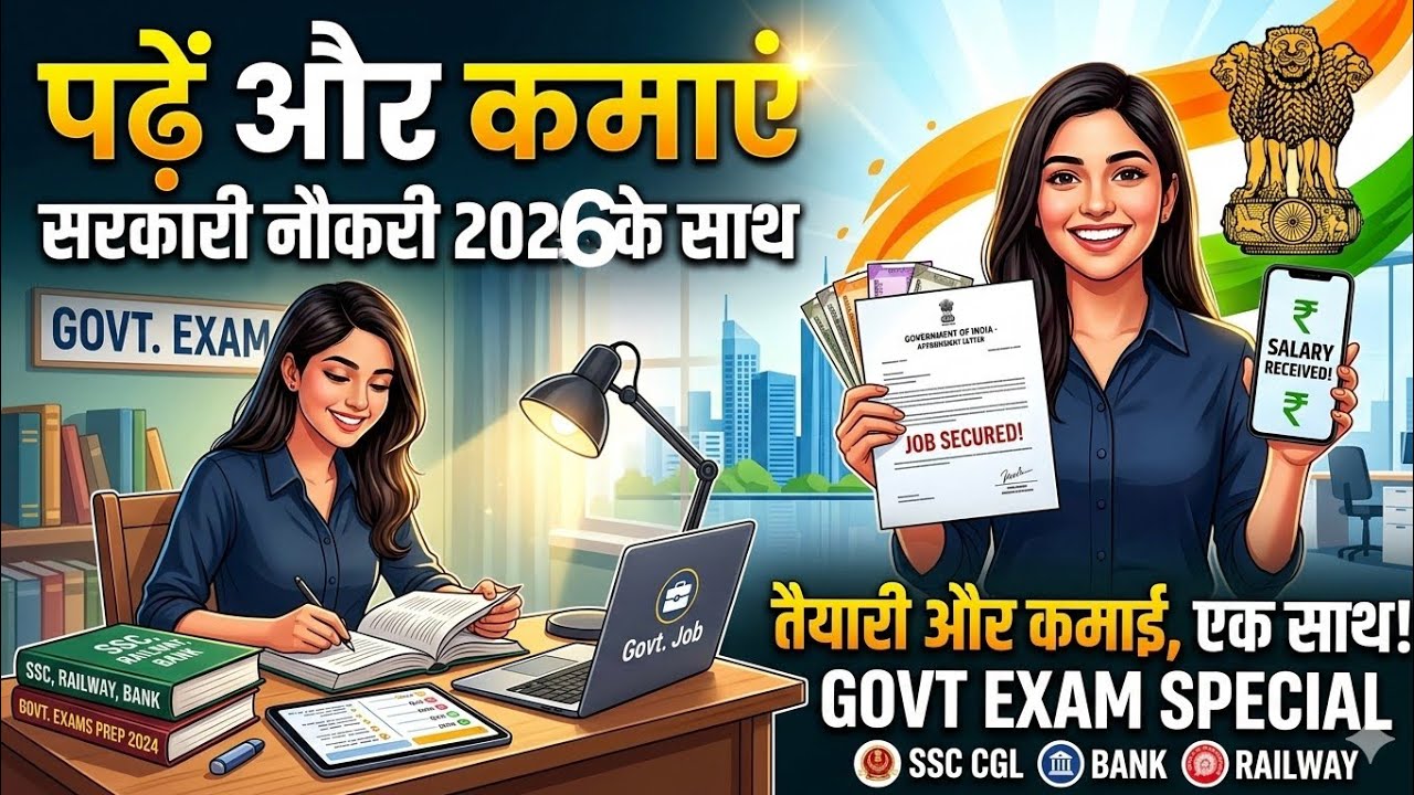 learn करें earn करें सभी गवर्नमेंट एग्जाम के लिए