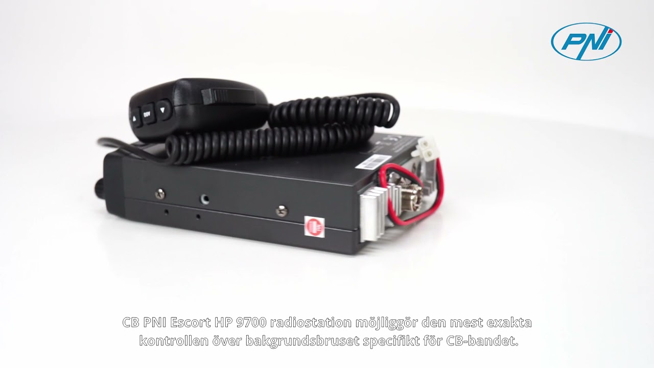 CB PNI Escort HP 9700 USB, ANC, ASQ radiostation, 12V  24V strömförsörjning SE