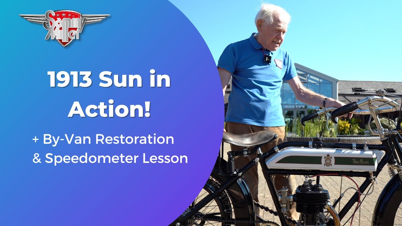 1913 Sun Motorcycle in action!