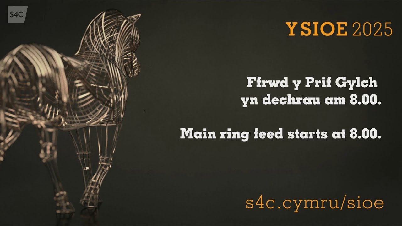 Main Ring LIVE 2025 - Wednesday morning - English Commentary | Y Prif Gylch yn FYW 2025 - Bore Me...
