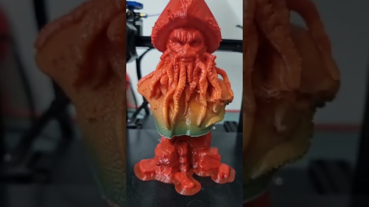 Davy Jones Multilayer 3D Print | #piratesofthecaribbean  #3dprinting  #plafilament  #hobby
