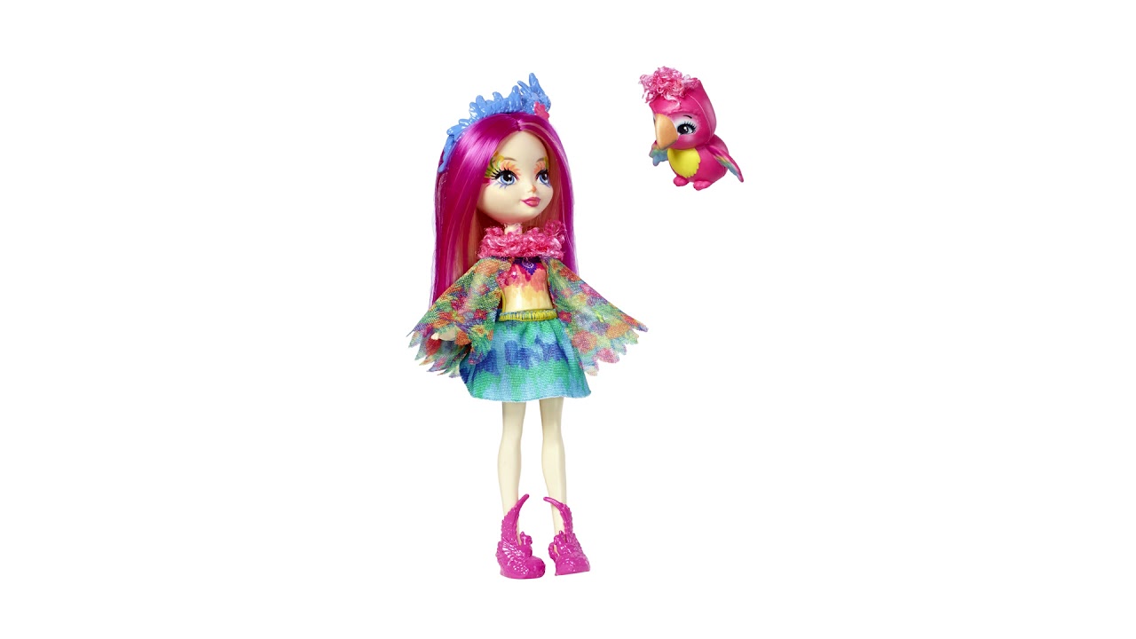 Mu&ntilde;eca Enchantimals Peeki Parrot