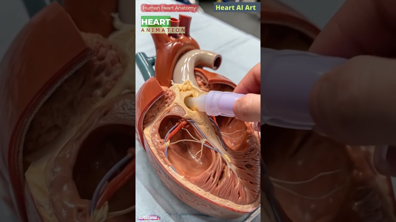 Heart Valve Animation | Cardiac Anatomy | Heart AI Art | 37