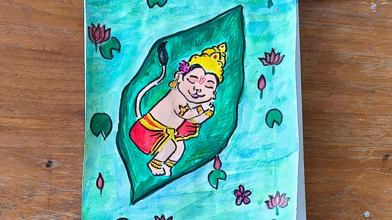 Little Hanuman Floating on Water | Miracle Video