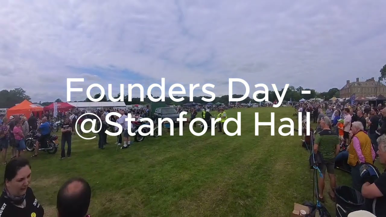 Founders Day @ Stanford Hall, Classic and Vintage Motorcycles running and parts and bikes for sale.