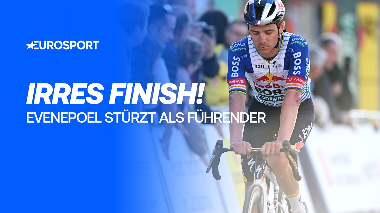 Drama um Evenepoel im letzten Kreisverkehr| Finale 3. Etappe | Katalonien-Rundfahrt | Rad