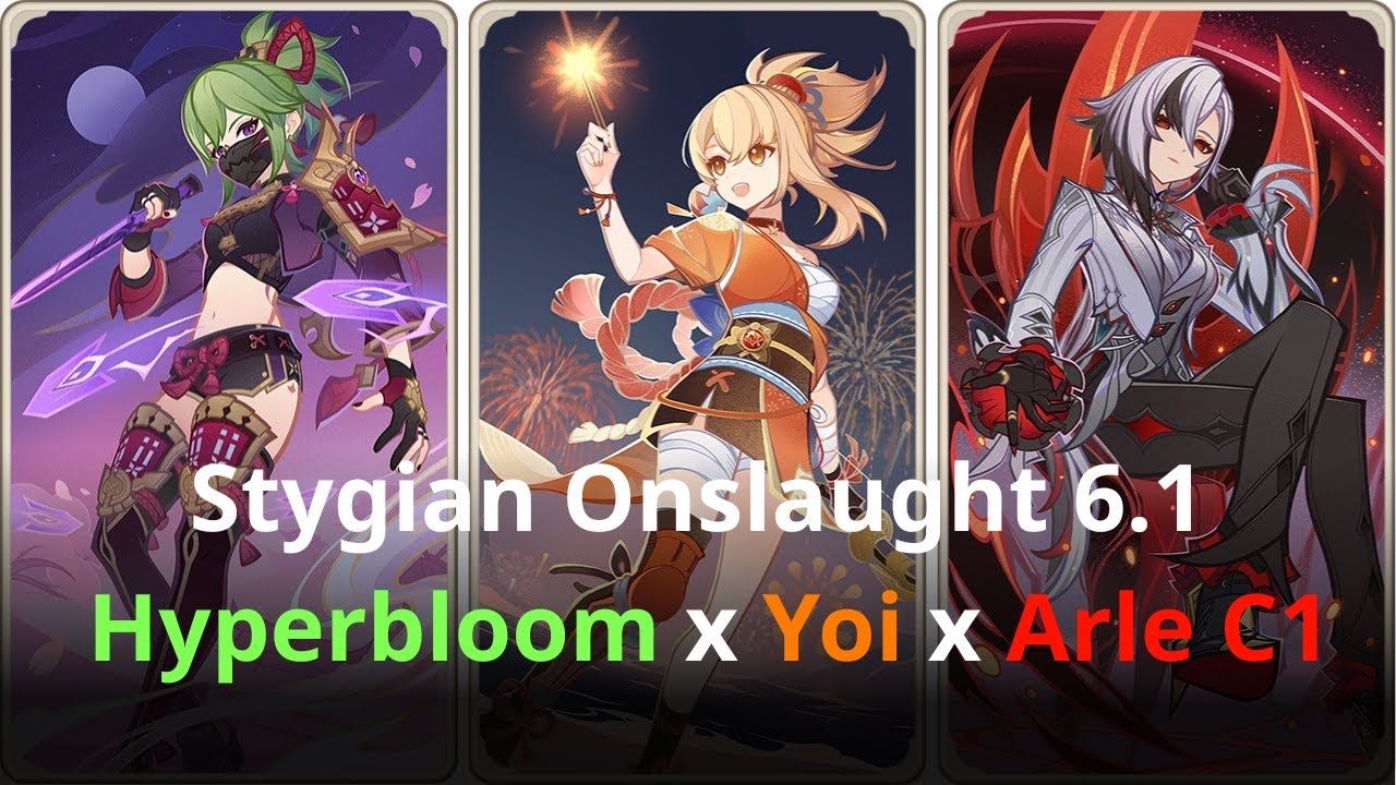 【Stygian Onslaught 6.1】Lauma Hyperbloom x Lunar-Charged Yoimiya x Overload Alre C1 | Fearless Diff
