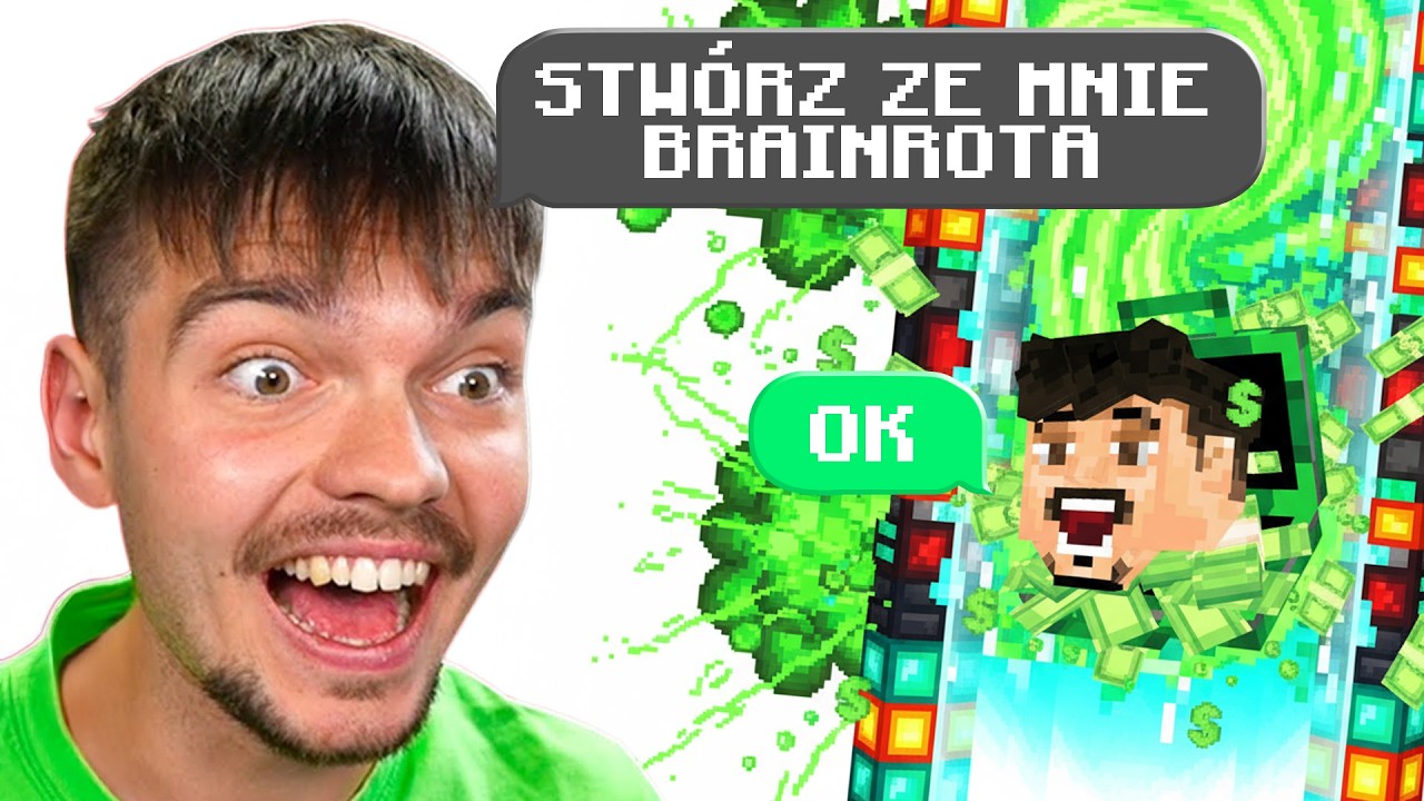 ZMIENIŁEM YOUTUBER&Oacute;W w BRAINROTY w MINECRAFT
