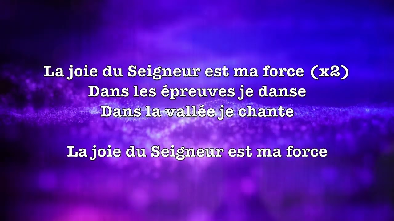 La joie du Seigneur est ma force (Rend Collective)