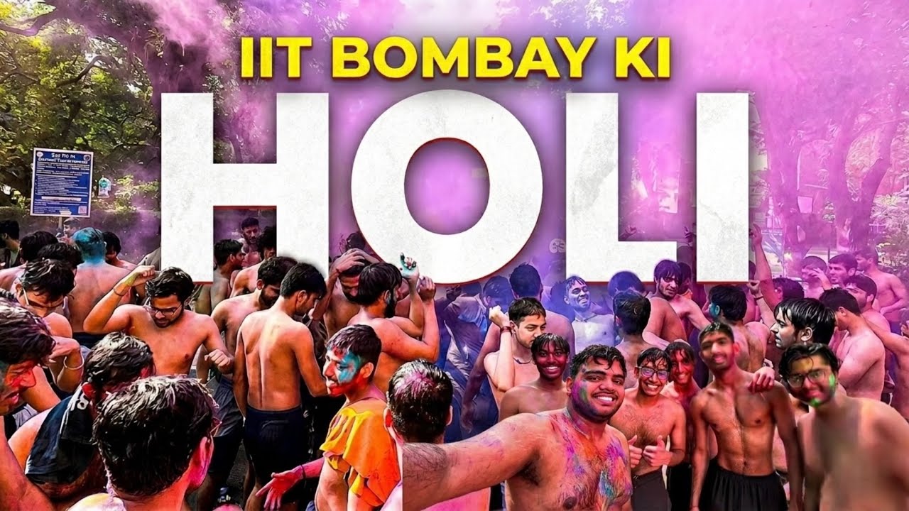Kapde Faad Holi at IIT Bombay #themedhavisingh #holivlog