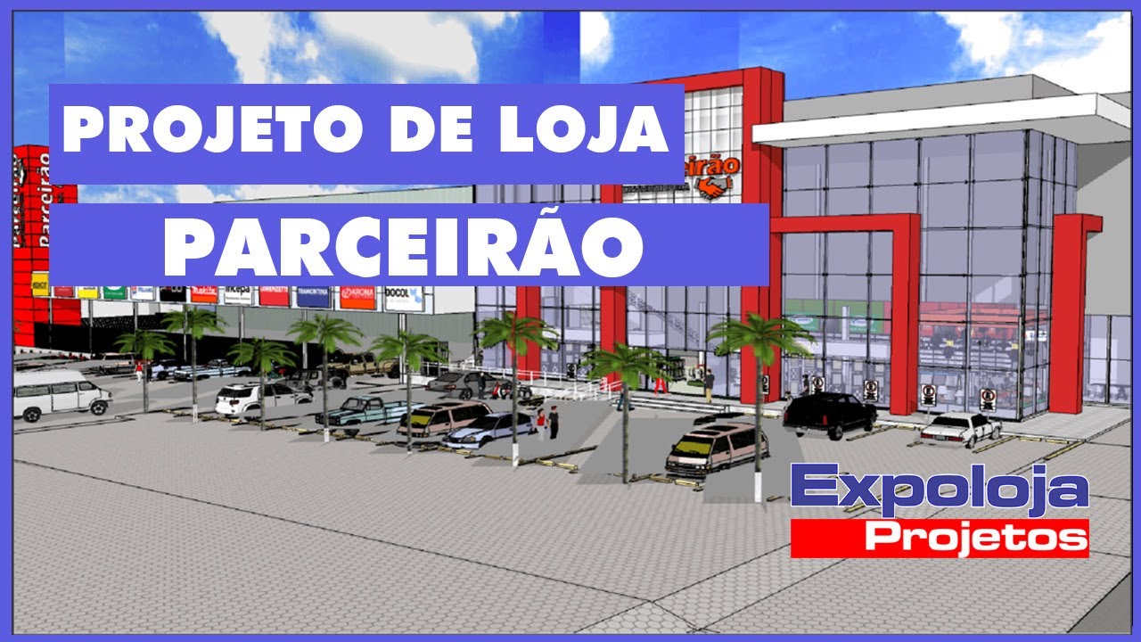 Projeto de Loja PARCEIR&Atilde;O - Materisi para Contru&ccedil;&atilde;o, em Ji Paran&aacute; RO - Expoloja Projetos