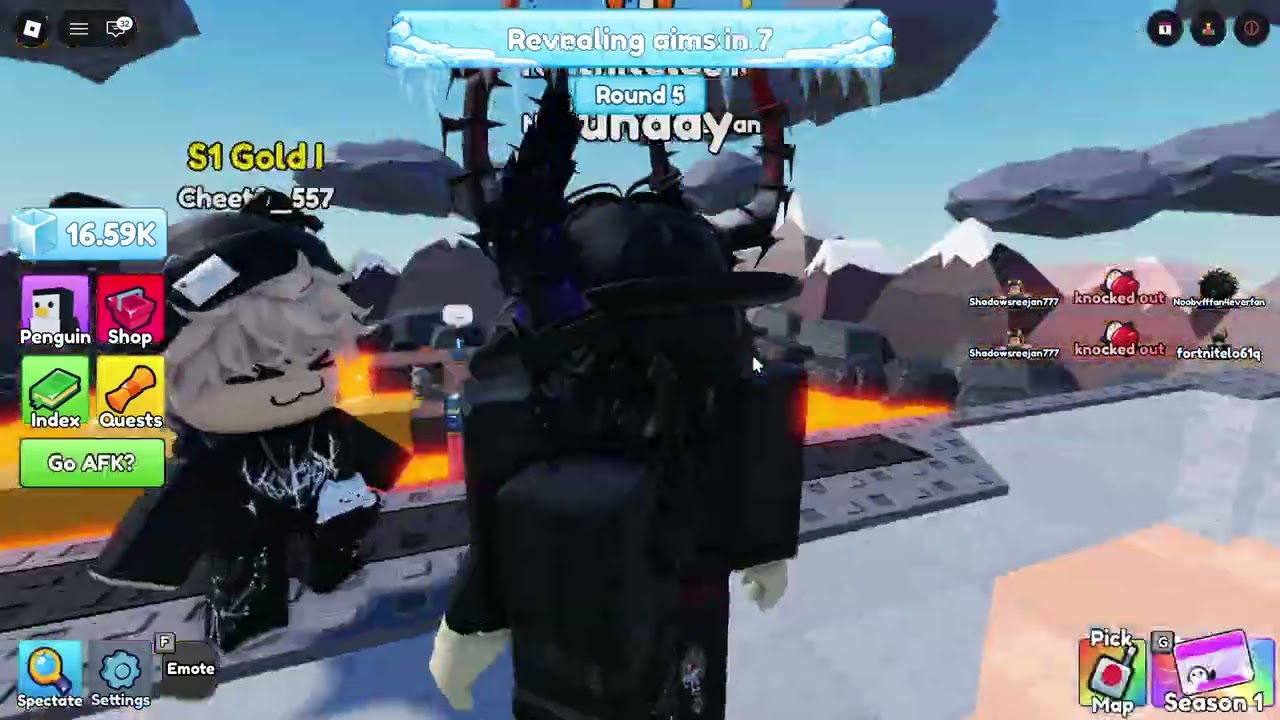 Jeg spiller Roblox Knockout indtil jeg vinder et game