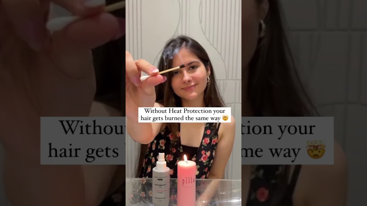 WE DID A HEAT TEST 😱😖 | SHOCKING RESULTS |Bare Anatomy Heat Protection Spray #youtube #youtubeshorts