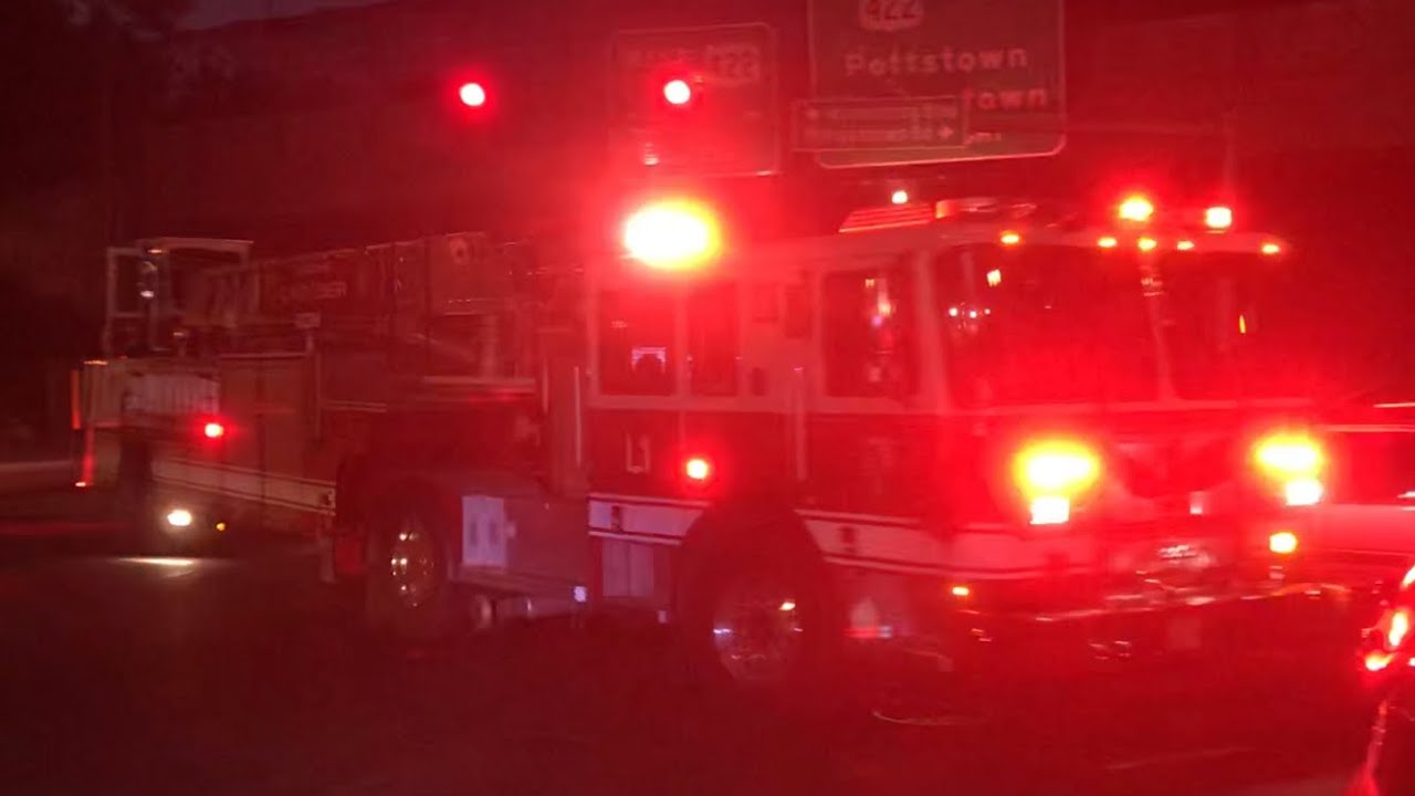 Reading Fire Department Brand New Ladder 1 Responding