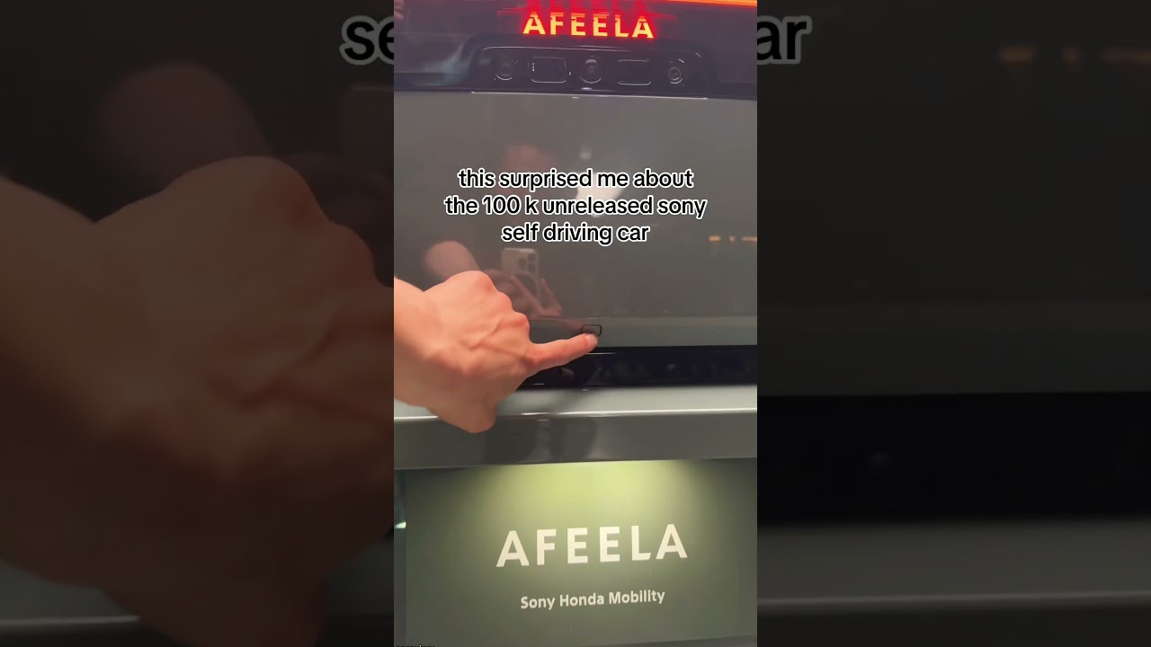 The future is here. Witness the sleek and seamless trunk opening of the Afeela 1 #car #future #ev
