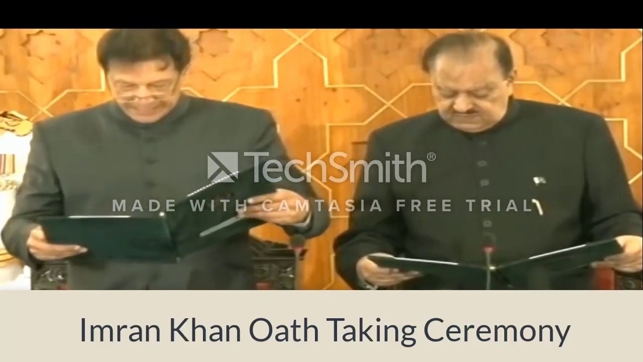Imran Khan Oath Taking Ceremony At President House Islamabad